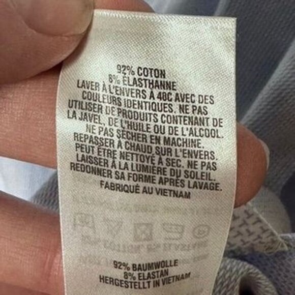 Ted Baker Endurance Mens Blue Button-Up Dress Shirt Size L 16 Stretch Office - Picture 6 of 7